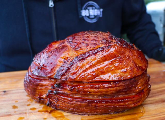 Christmas Raspberry Chipotle Glazed Smoked Ham - Royal Oak