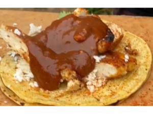 Mike Johnson’s Chicken Tacos With Snickers Mole Sauce